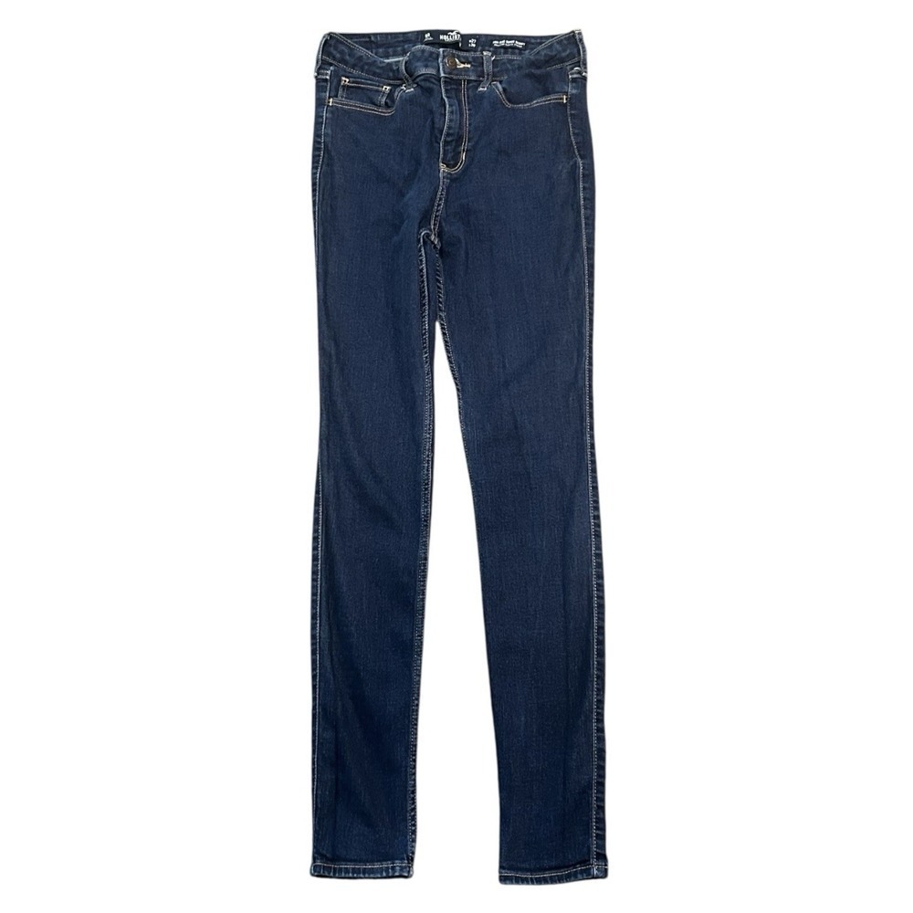 Hollister High Rise Super Stretch Jeans Size 5R W27 L30 Blue 27X30